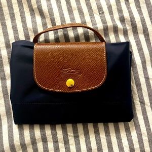 Longchamp Le Pliage Docs Original S Navy Tophandle Briefcase